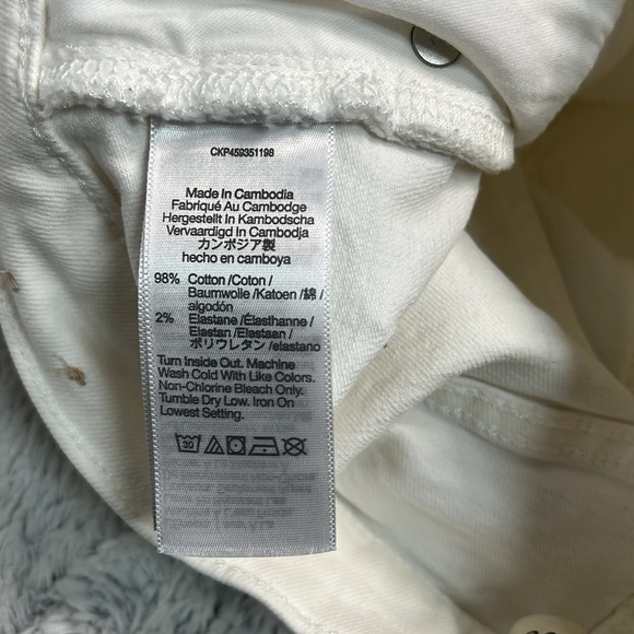 Madewell the perfect vintage Jean white denim waist 25 - Picture 10 of 11